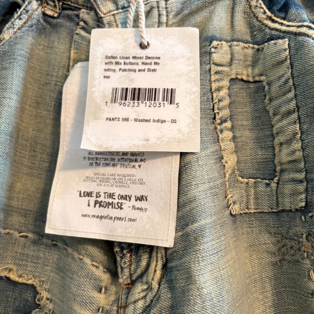 Magnolia Pearl Distressed Denim Pants - Blue - Picture 2 of 7